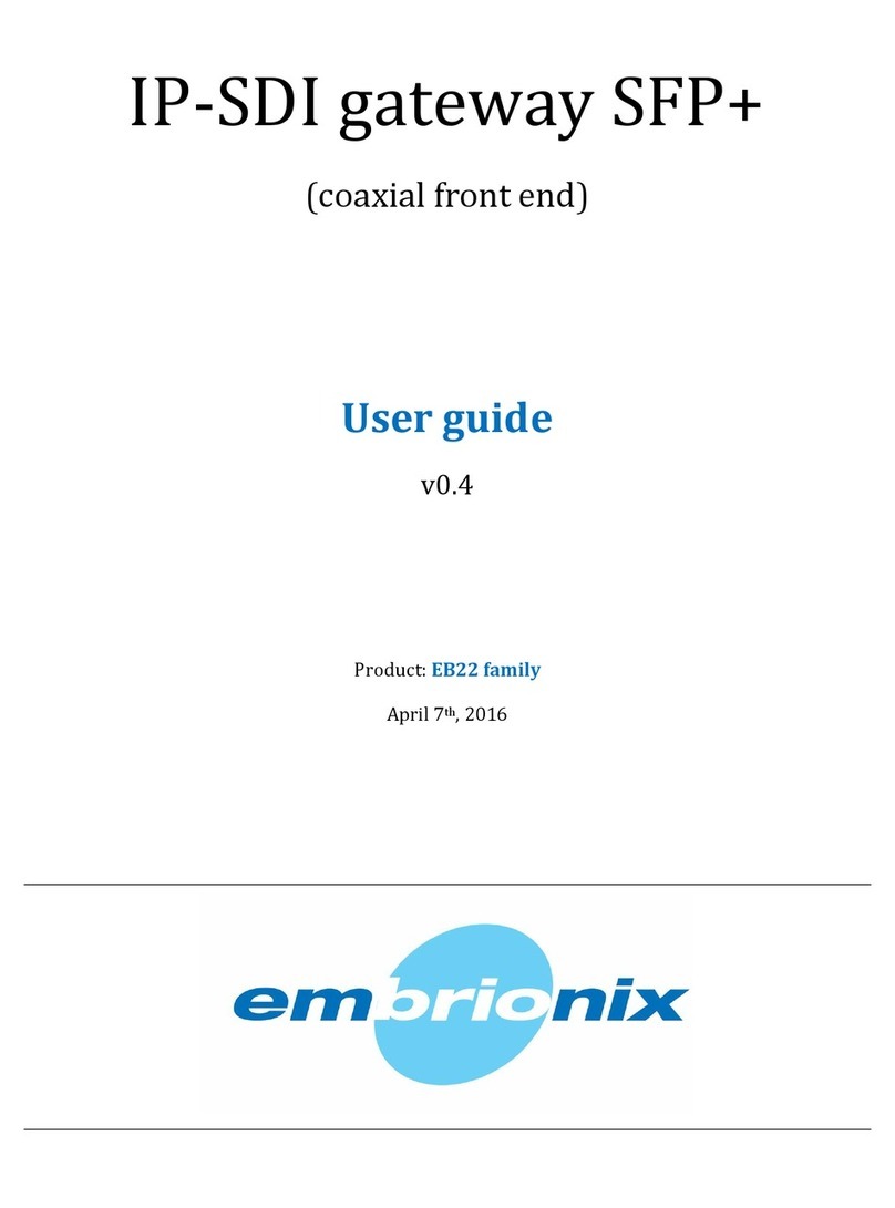 Embrionix EB22 family user guide