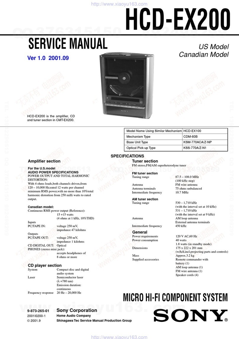 Sony HCD-EX200 Service manual
