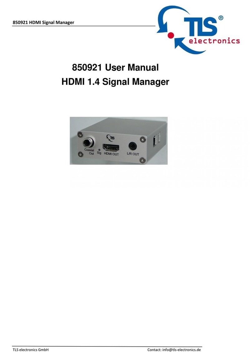 TLS 850921 User manuals