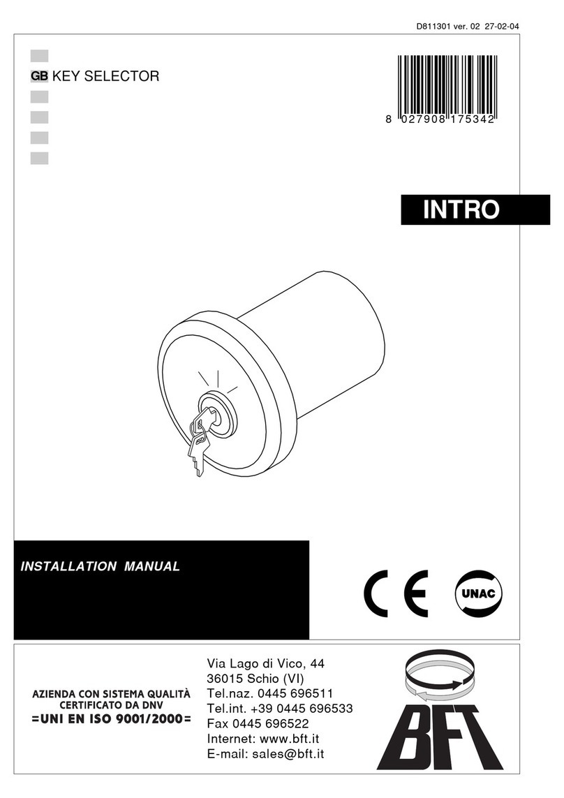 BFT INTRO User manual