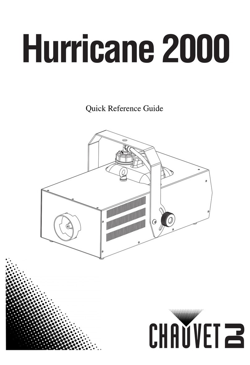 Chauvet Hurricane 2000 Quick reference guide