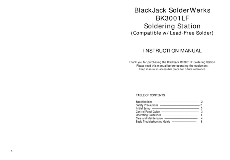 BlackJack SolderWerks BK3001LF instruction manual BlackJack SolderWerks BK3001LF instruction manual