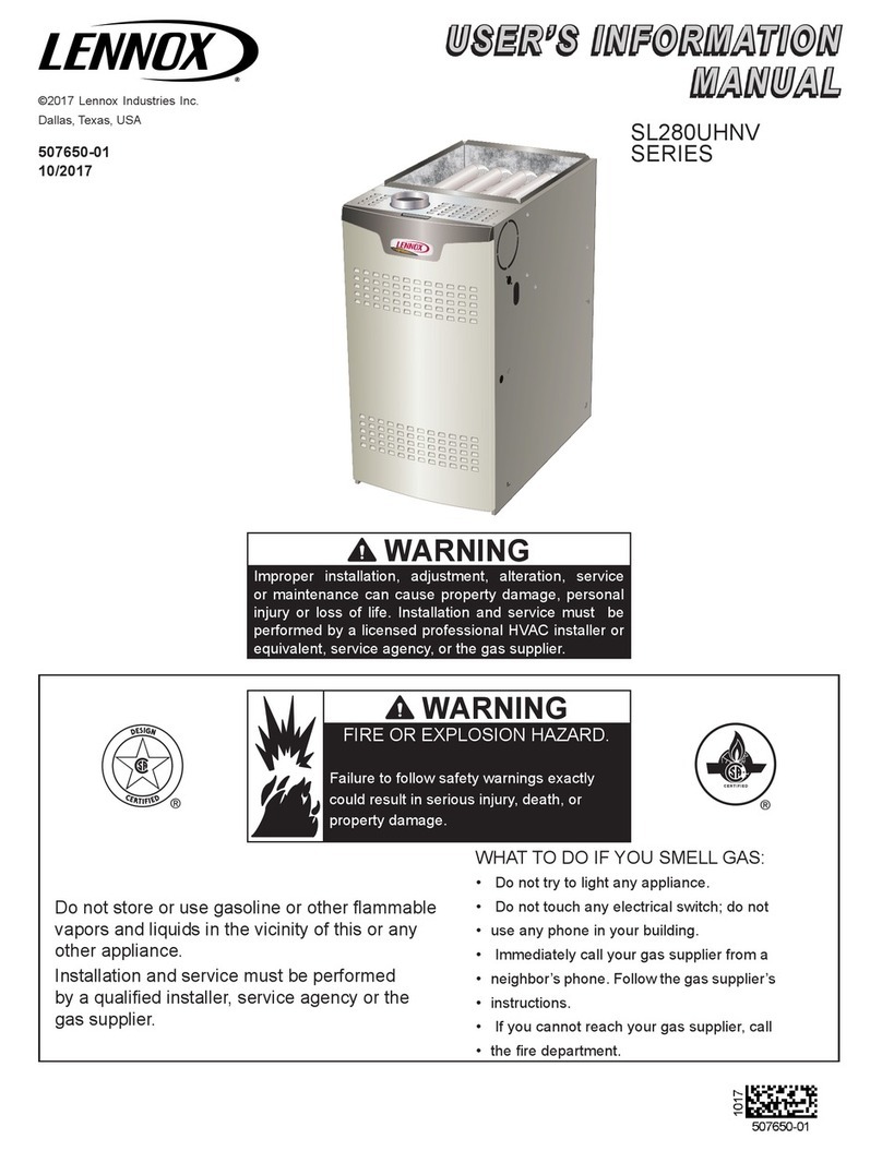 Lennox SL280UHNV Series Guide