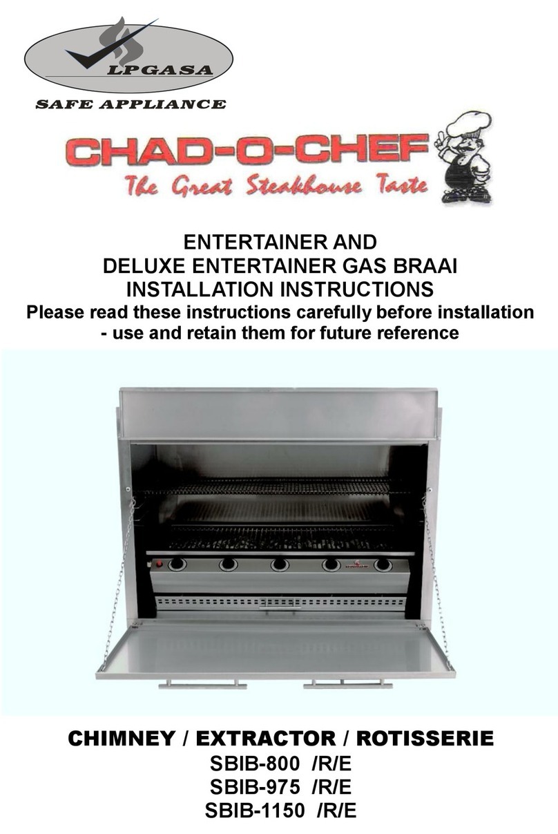 CHAD-O-CHEF SBIB-800 installation instructions