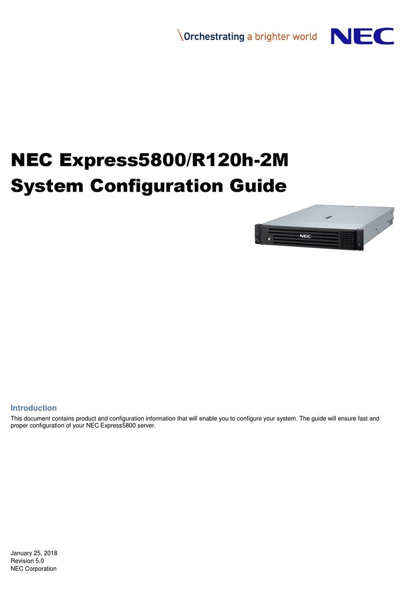 NEC NEC Express5800 Series System configuration guide NEC NEC Express5800 Series System configuration guide