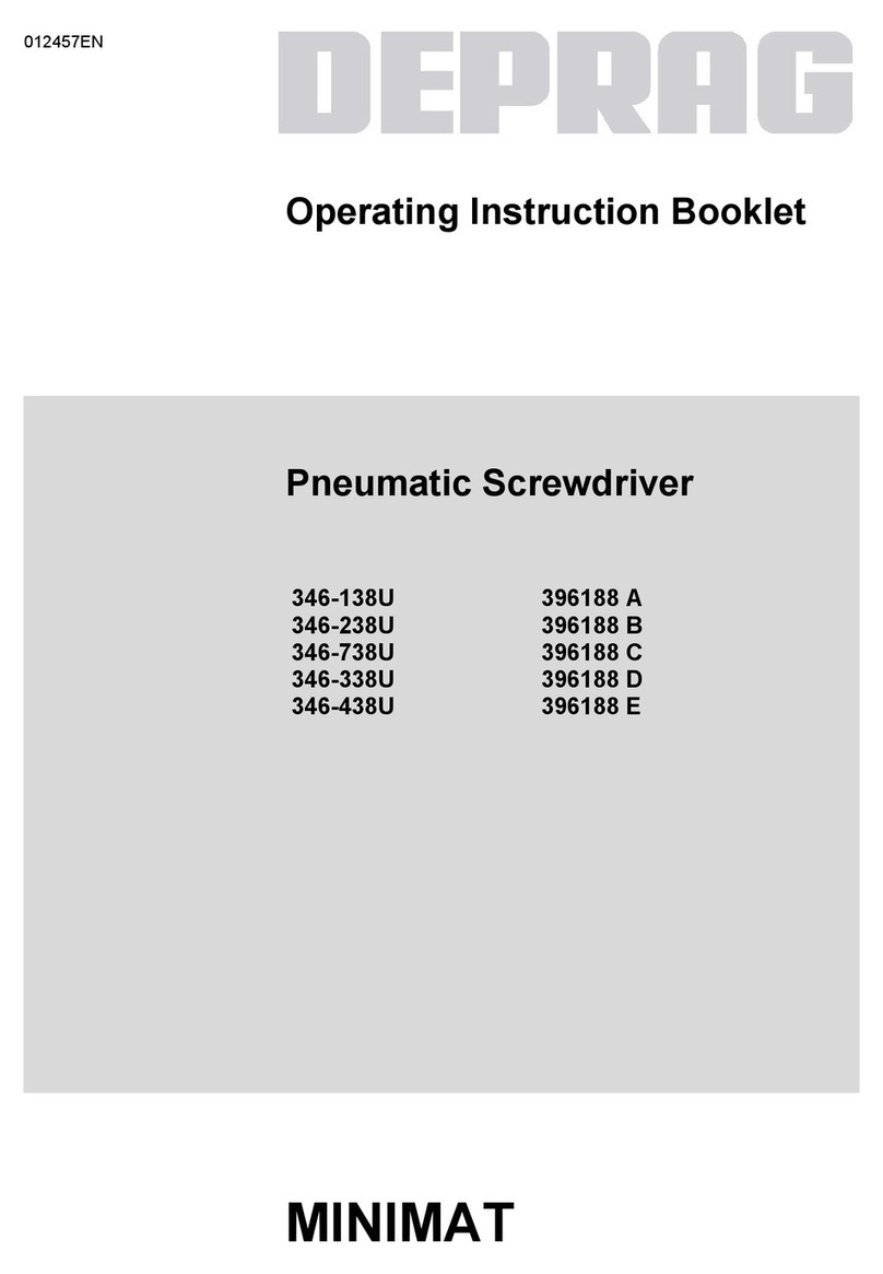 Deprag 346-138U Operating instruction booklet