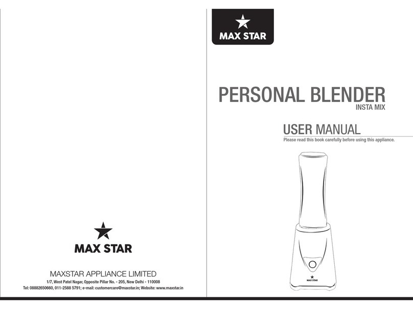 MAXSTAR INSTA MIX PB-01 user manual