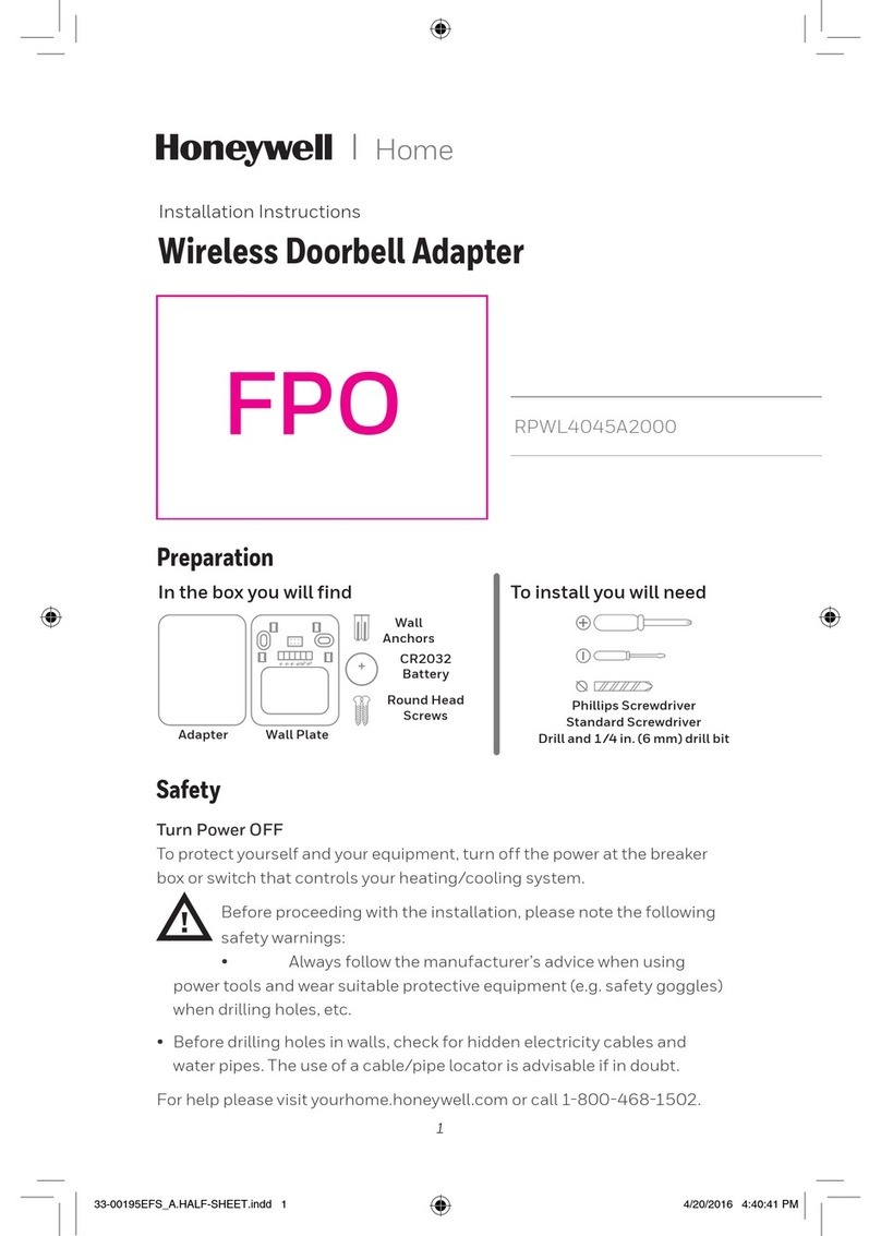 Honeywell RPWL4045A2000 User manual