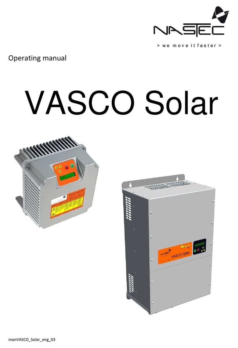 Nastec VASCO Solar 212 operating manual