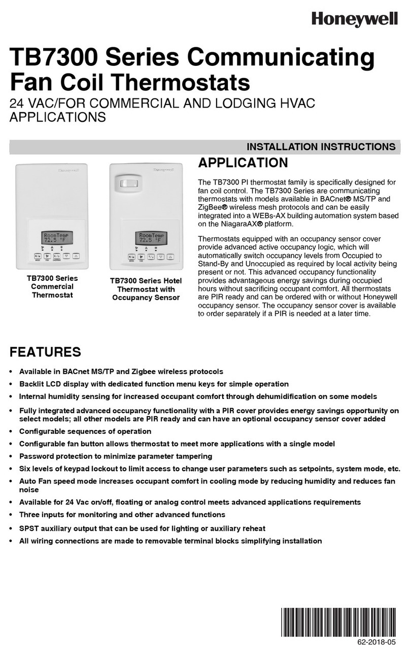 Honeywell TB7300A5014B User manual