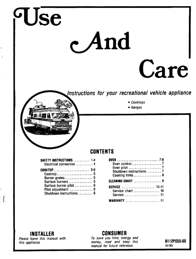 Magic Chef BT85RN Installation instructions
