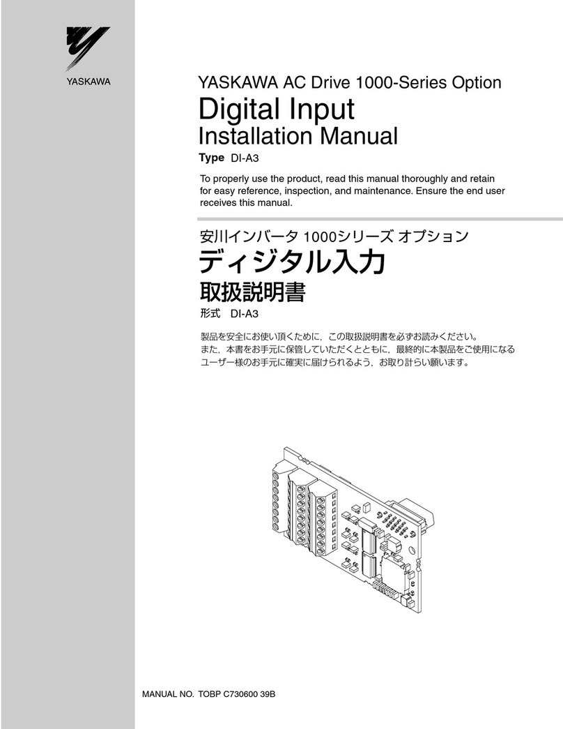 YASKAWA 1000 Series User manual