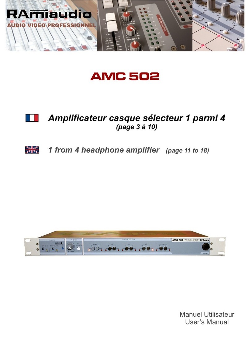 Rami audio AMC 502 User manual
