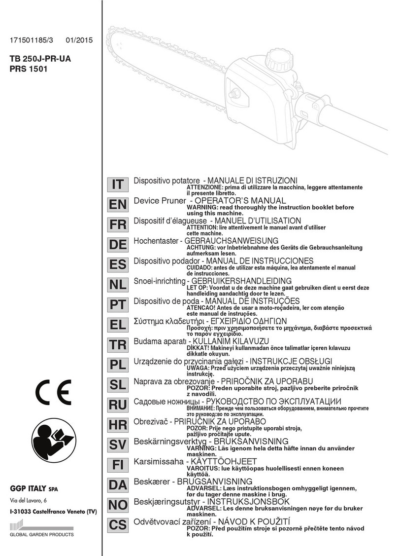 GGP ITALY TB 250J-PR-UA User manual