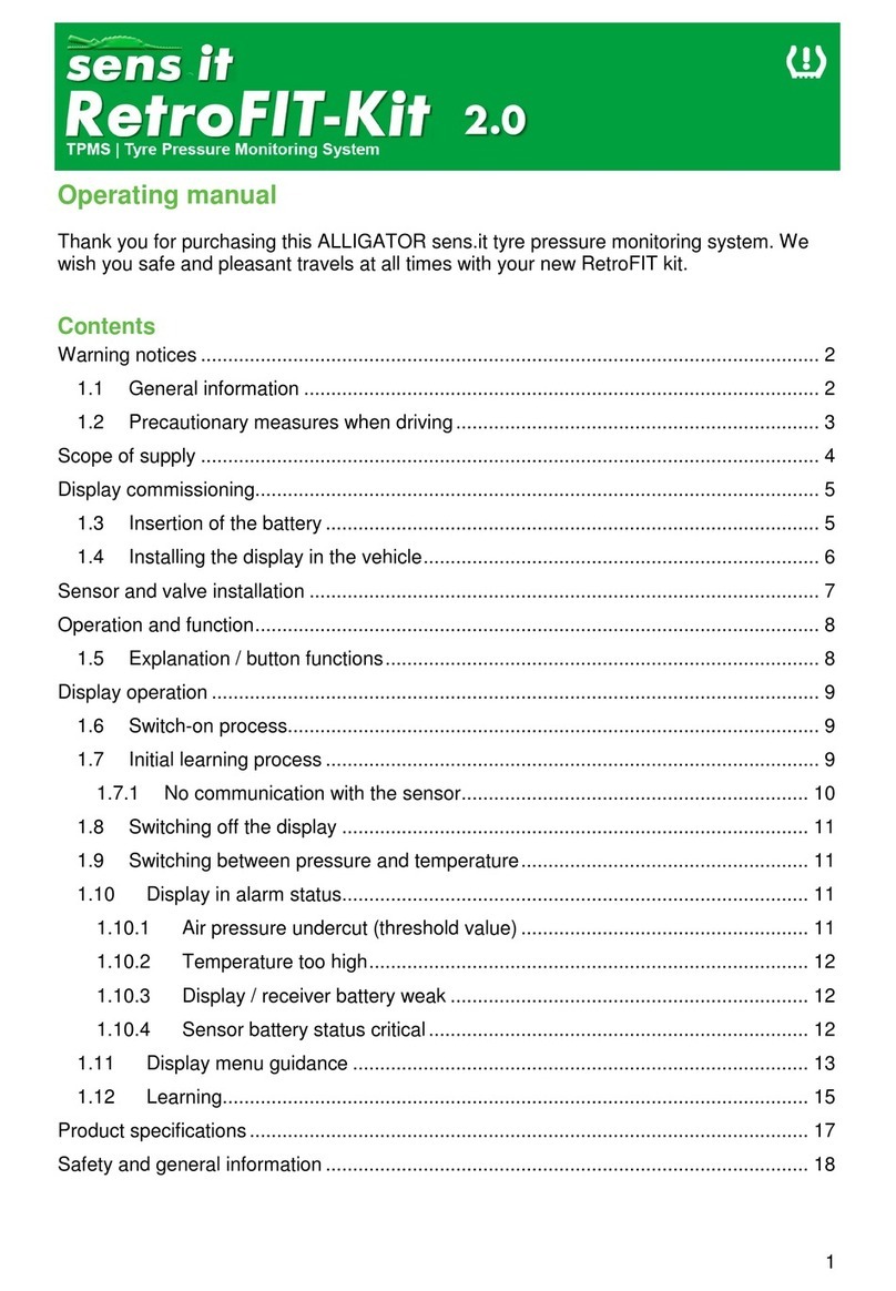ALLIGATOR sens.it RetroFIT-kit 2.0 operating manual