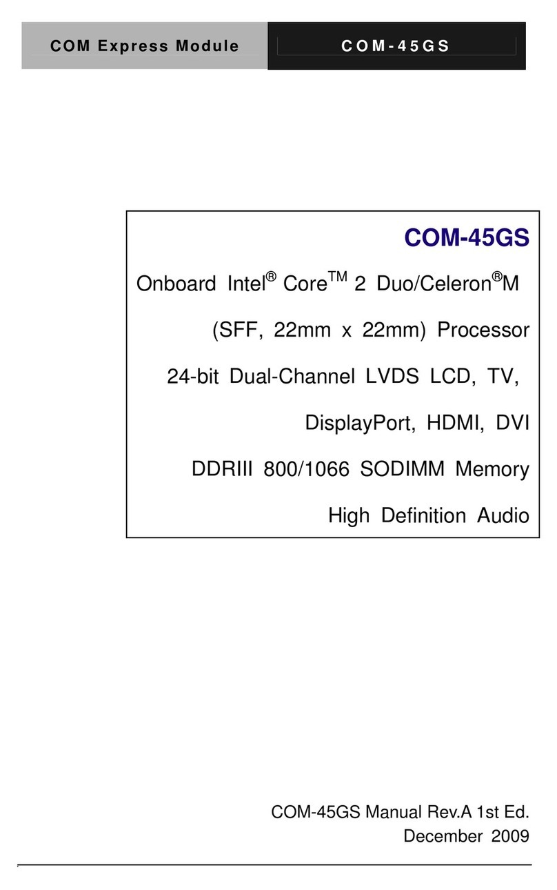 Aaeon COM-45GS User manual