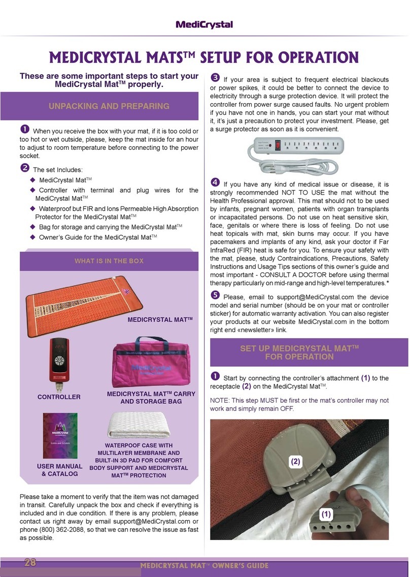 MediCrystal Mat Setup