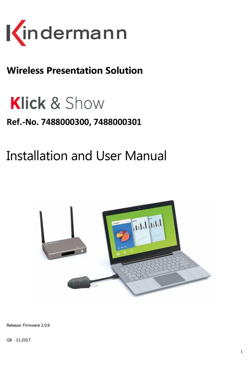 Kindermann 7488000300 Installation and user manual