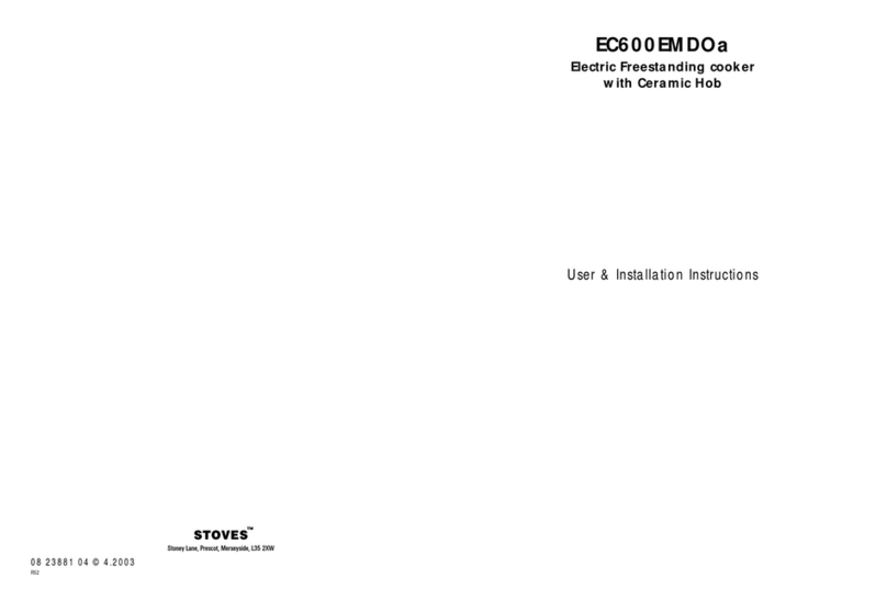 STOVES EC600EMDOa Operating instructions