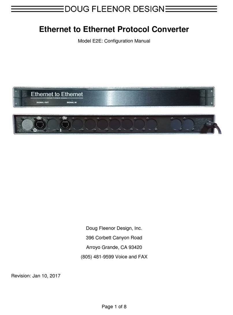 Doug Fleenor Design E2E Configuration manual