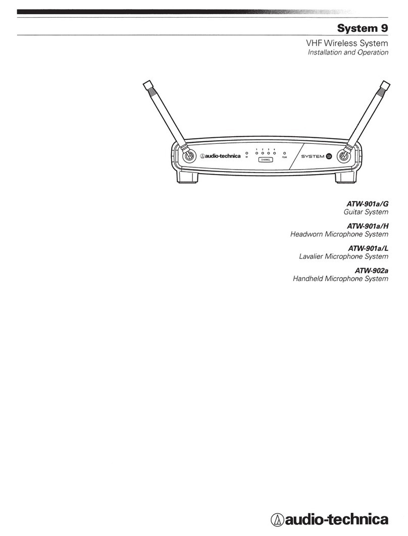 Audio Technica ATW-901a/G Owner's manual