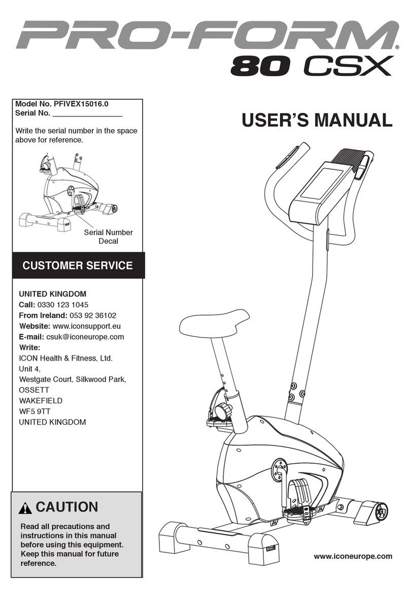 Pro-Form PFIVEX15016.0 user manual