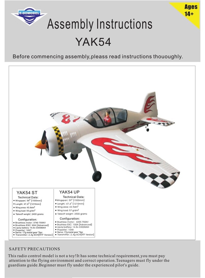 E-DOMODEL Yak54 ST Assembly instructions