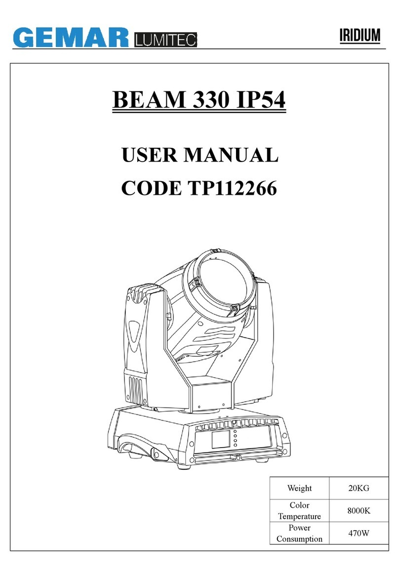 GEMAR Lumitec BEAM 330 IP54 user manual