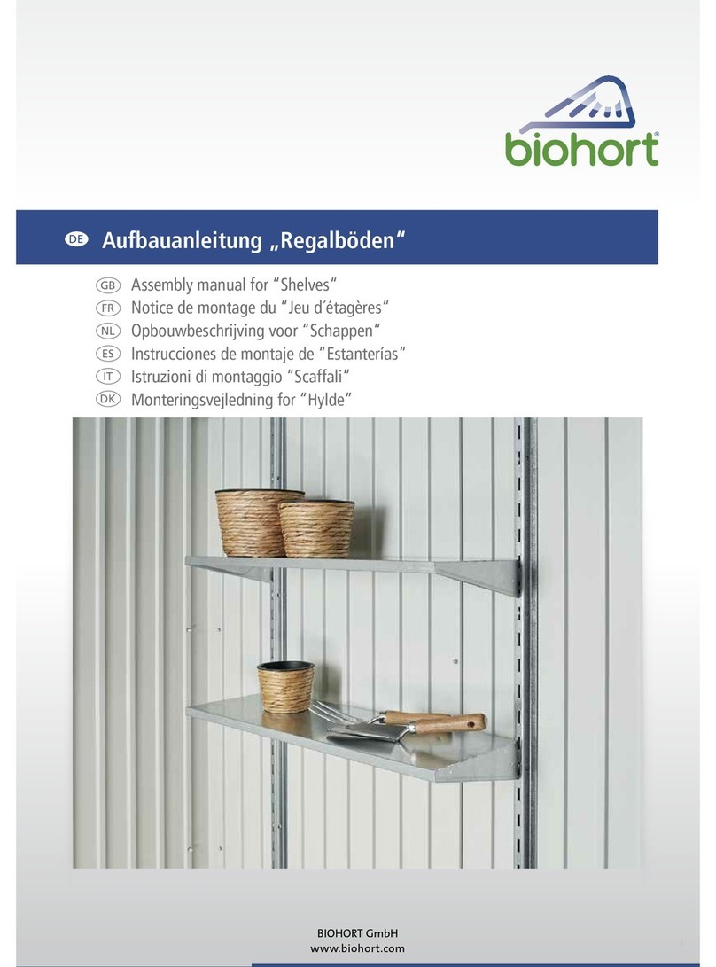 Biohort Shelves Assembly manual