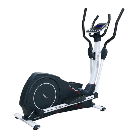 Reebok TITANIUM CONSOLE TX1.0 User manual