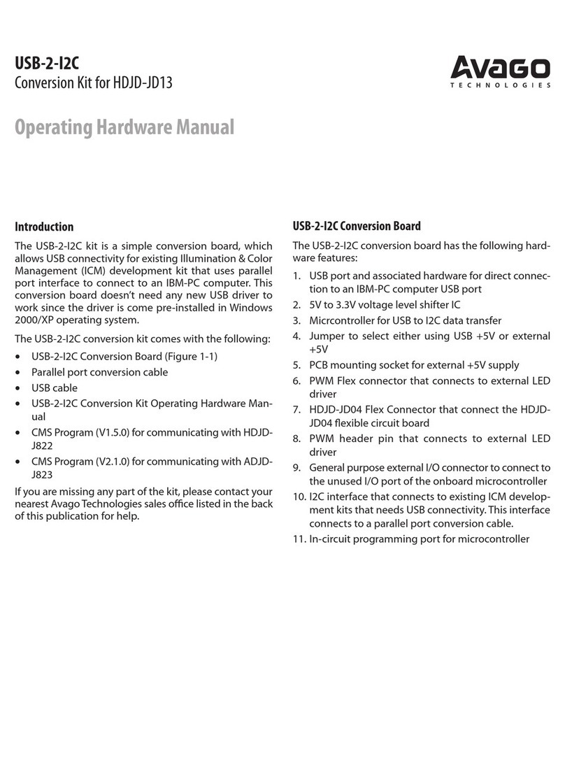 Avago USB-2-I2C User manual