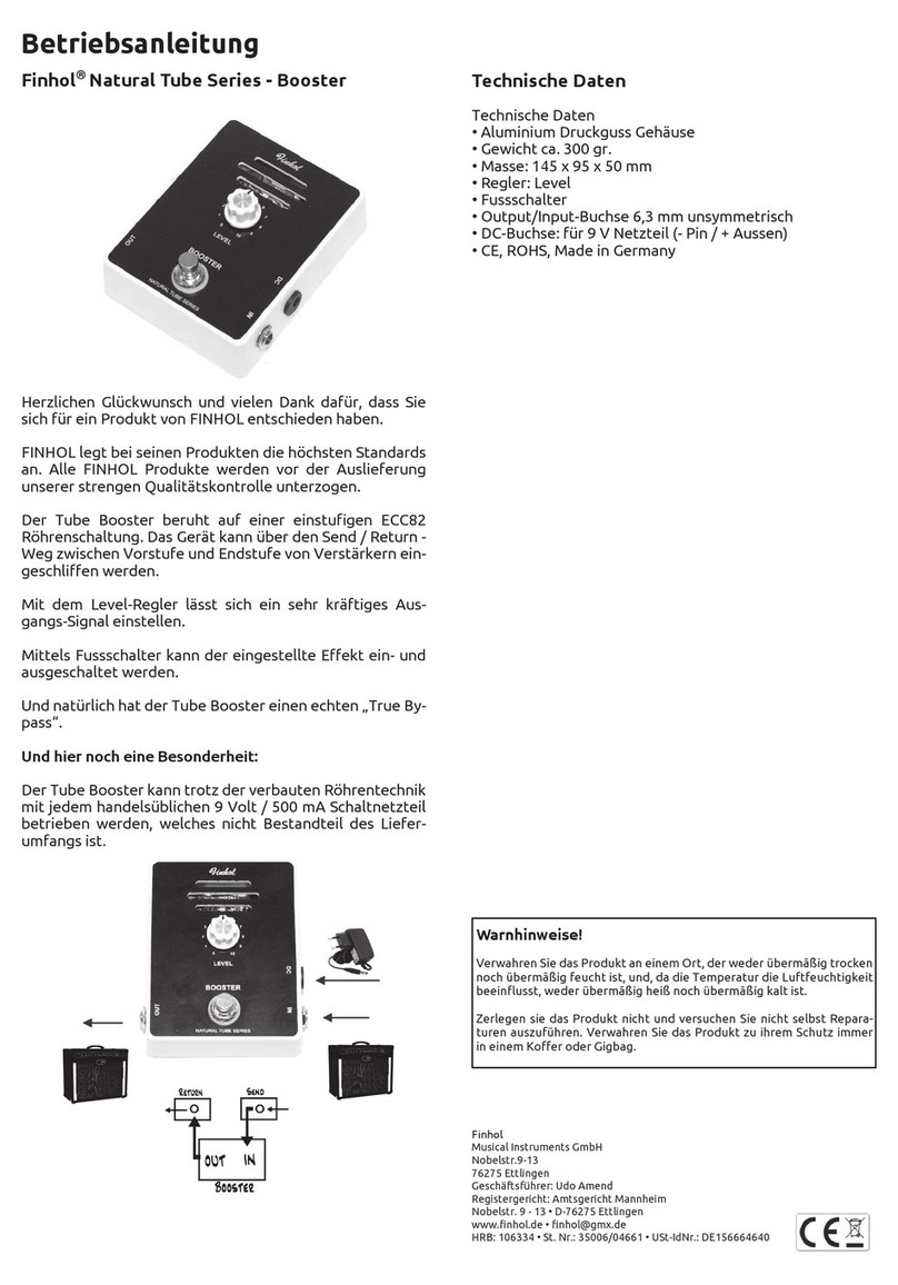 Finhol Tube Chorus Series manual