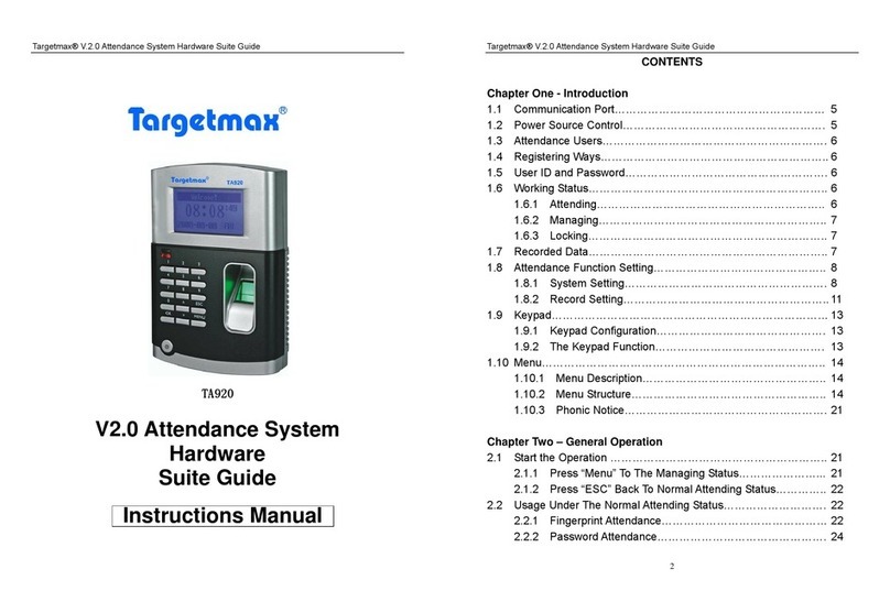 Targetmax TA920 instruction manual