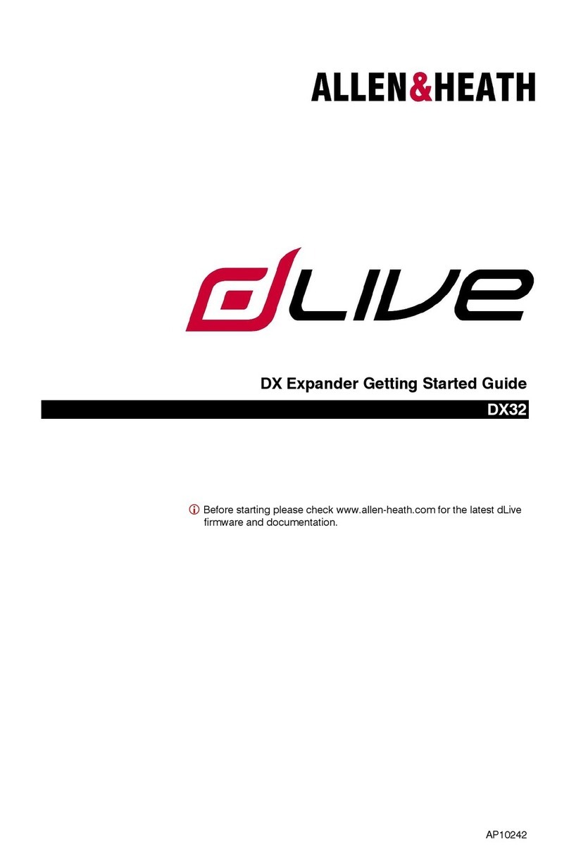 ALLEN & HEATH dLive DX32 User manual