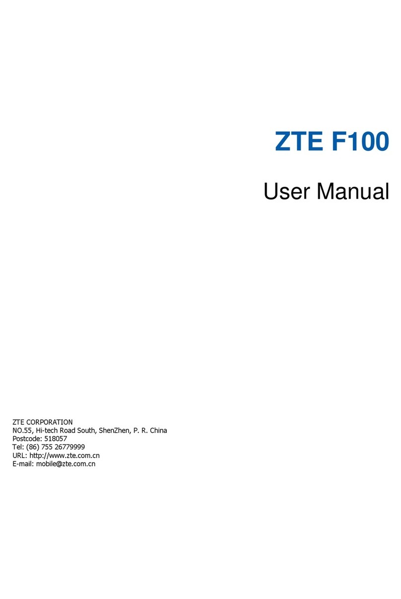 Zte F100 User manual