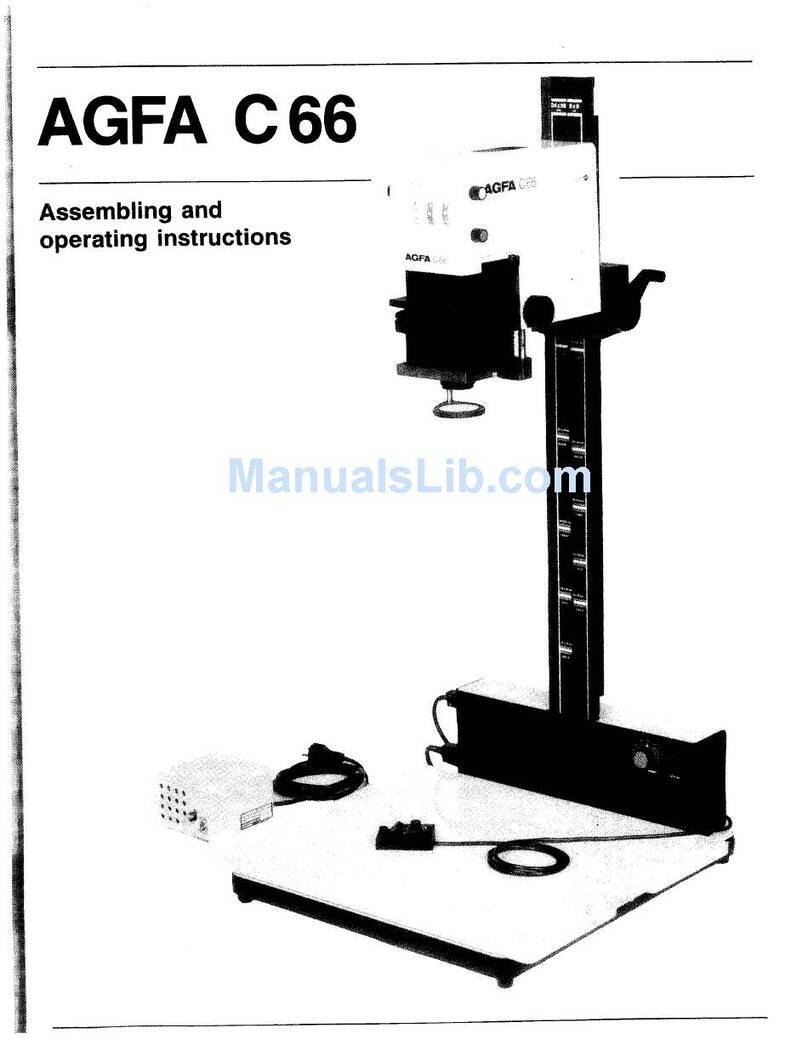 AGFA C66 Assembly and operating instructions AGFA C66 Assembly and operating instructions