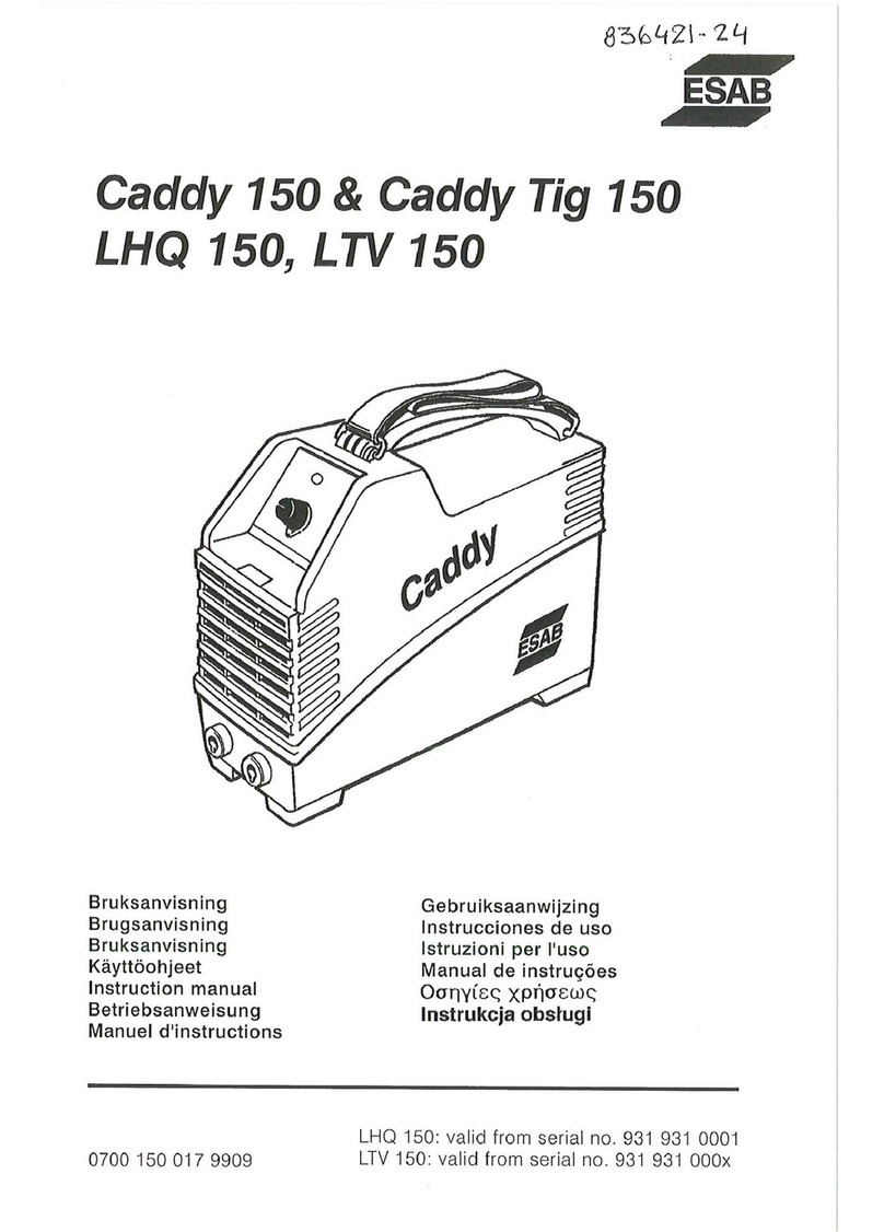 ESAB Caddy 150 User manual ESAB Caddy 150 User manual