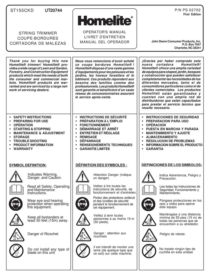 Homelite ST155CKD User manual