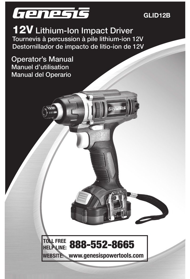 Genesis GLID12B Operator's manual
