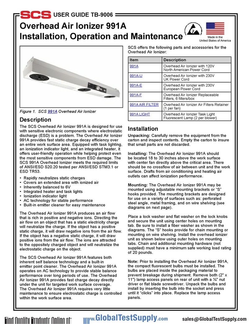 SCS 991A Installation, operation and maintenance