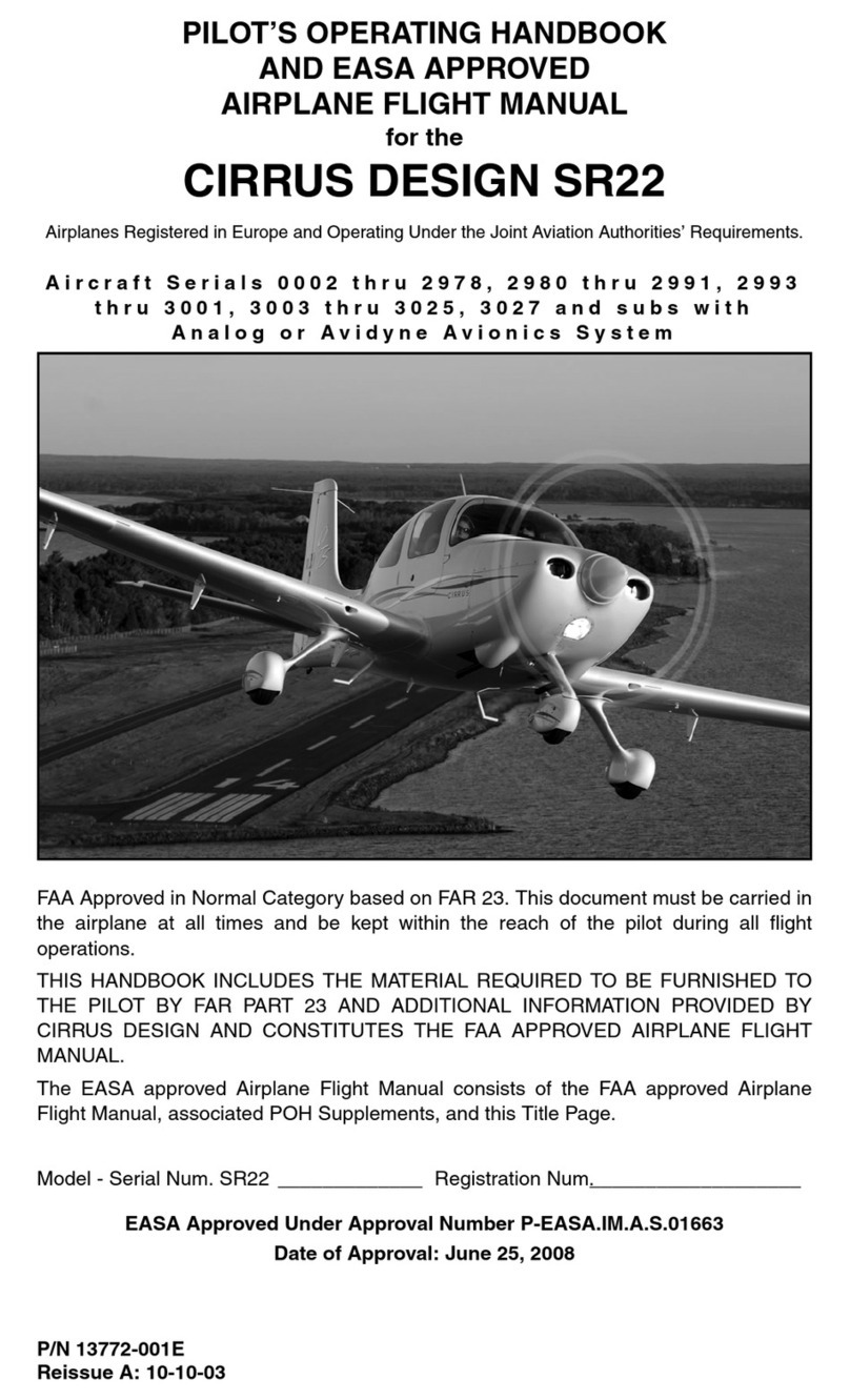 Cirrus SR22 Owner's manual