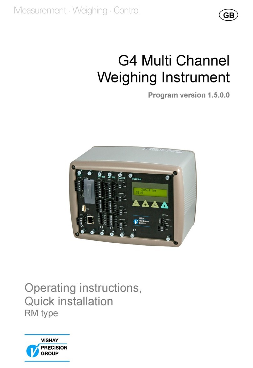 Vishay G4 Operating instructions, quick installation Vishay G4 Operating instructions, quick installation