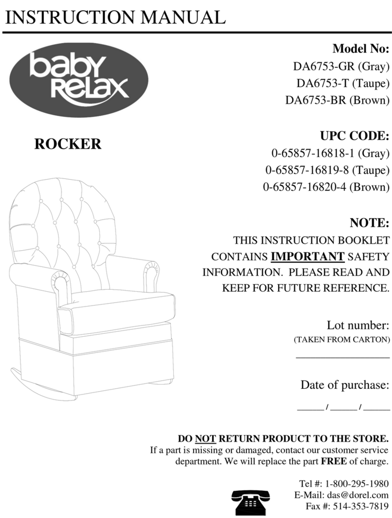 Dorel Asia DA6753-GR User manual Dorel Asia DA6753-GR User manual
