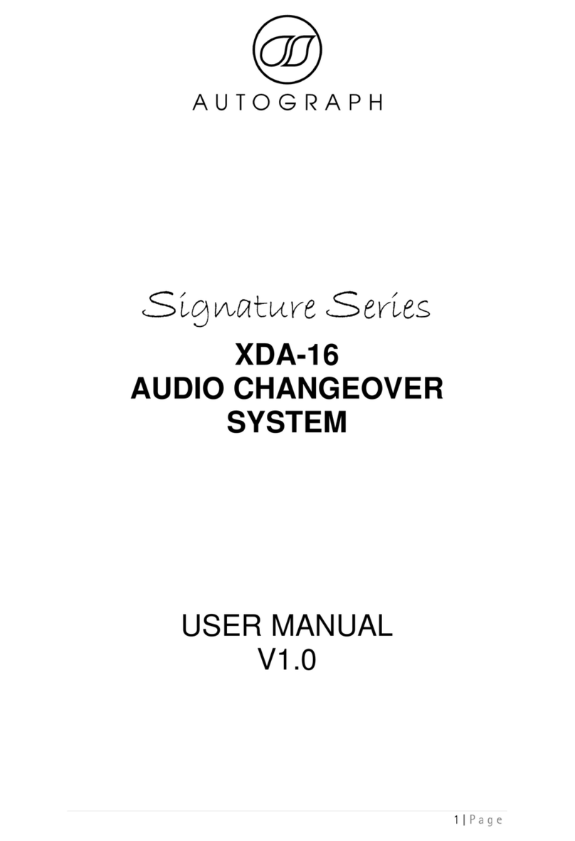 Autograph XDA-16 User manual