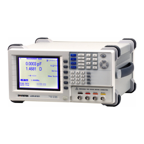 GW Instek LCR-8101 User manual