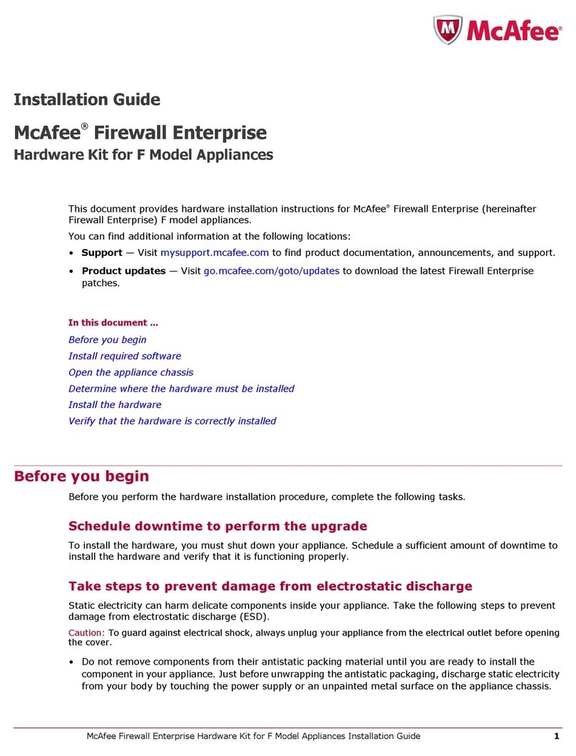 McAfee 1100F installation guide