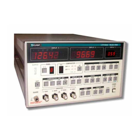 Tegam 3550 User manual