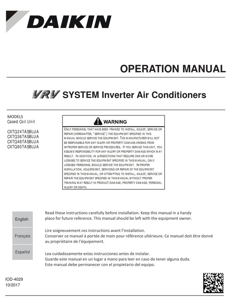 Daikin CXTQ24TASBLUA User manual
