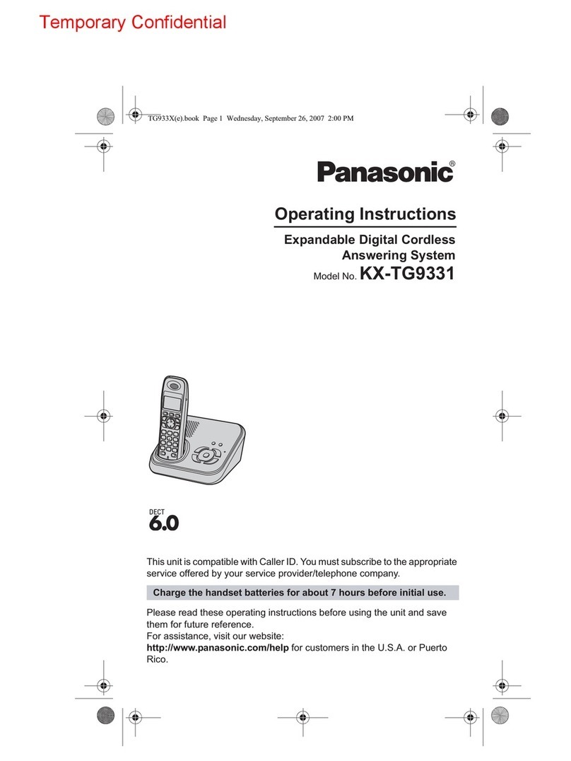 Panasonic KX-TG9331 User manual