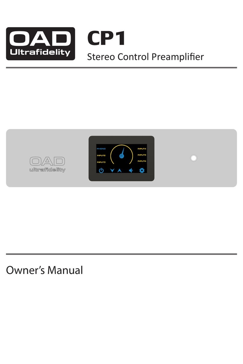 OAD Ultrafidelity CP1 owner's manual